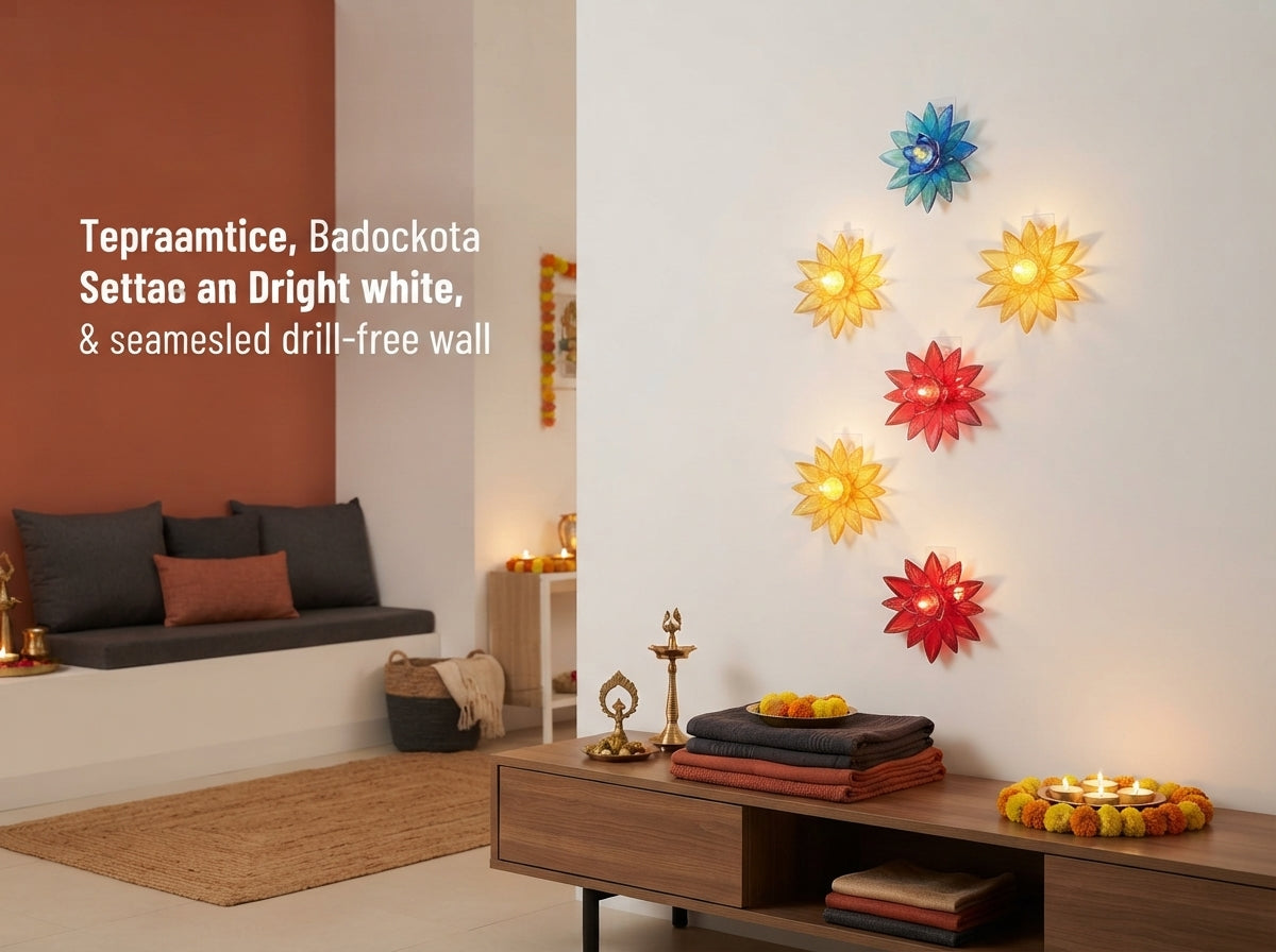 Stunning Diwali decor without a single drill